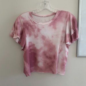 $4/25 girls pink tie dye tshirt